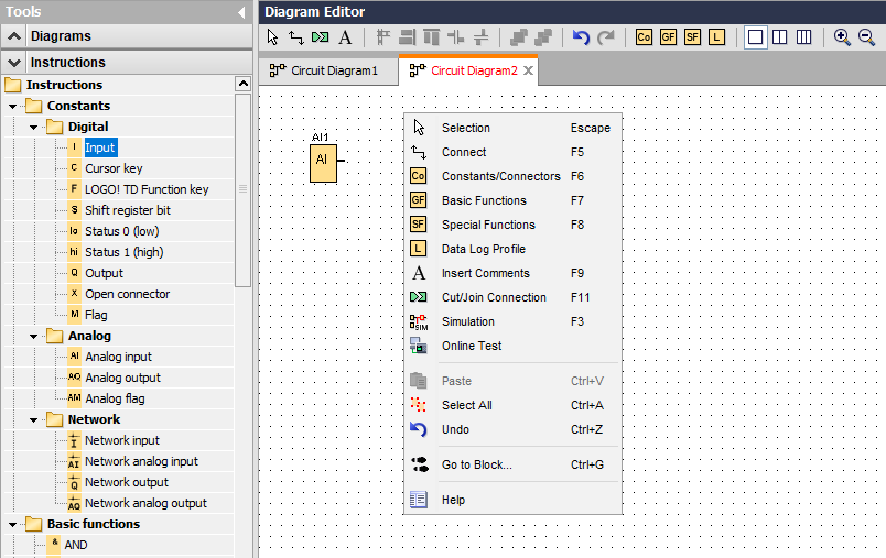 Configuring Blocks in Siemens LOGO Soft Comfort